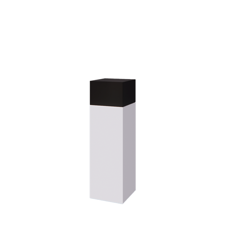 Planter set South Carolina white & black 30 x 30 x 100 cm