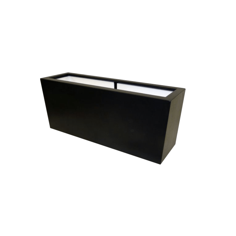 Polyester plantenbak - Rechthoek - 120 x 30 x 50 cm - Met bodem