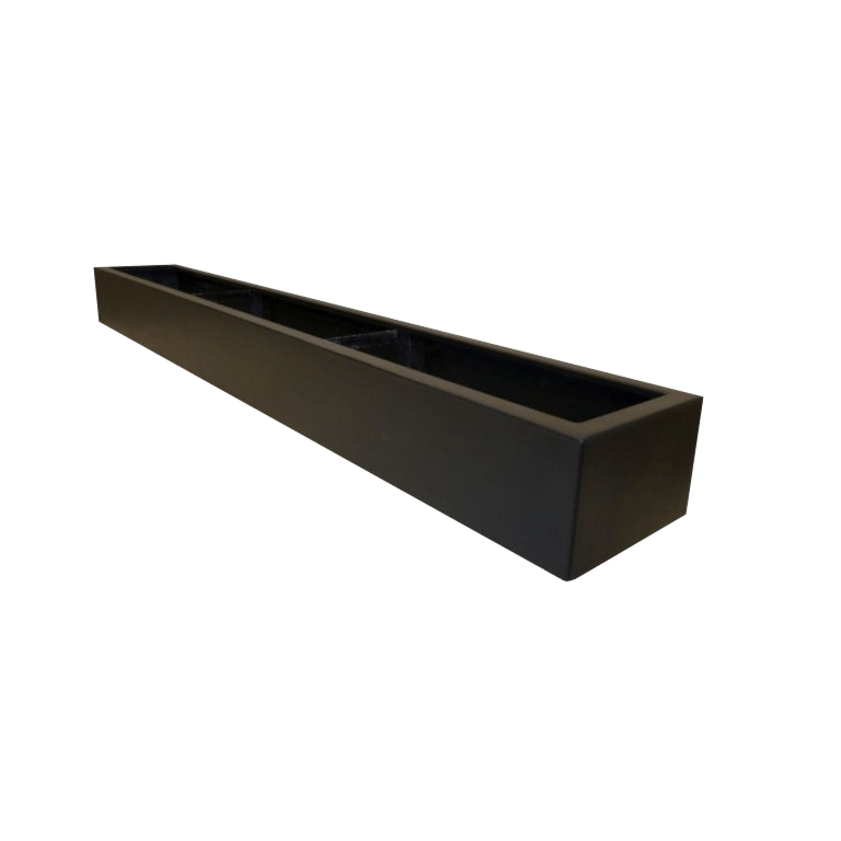 Polyester plantenbak - Rechthoek - 200 x 30 x 20 cm - Met bodem