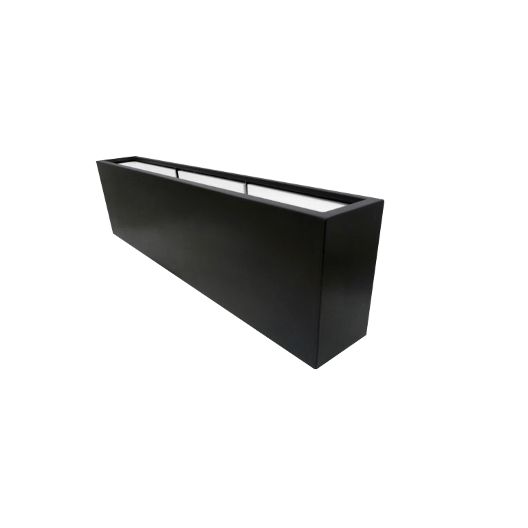 Fibreglass planter - Rectangle - 200 x 30 x 60 cm - With bottom