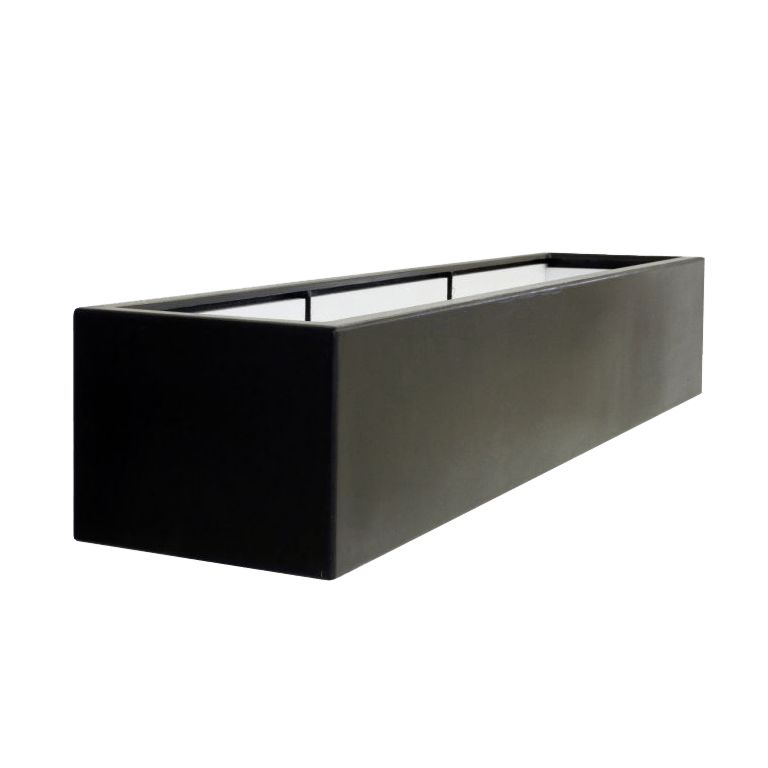 Polyester plantenbak - Rechthoek - 230 x 50 x 40 cm - Met bodem