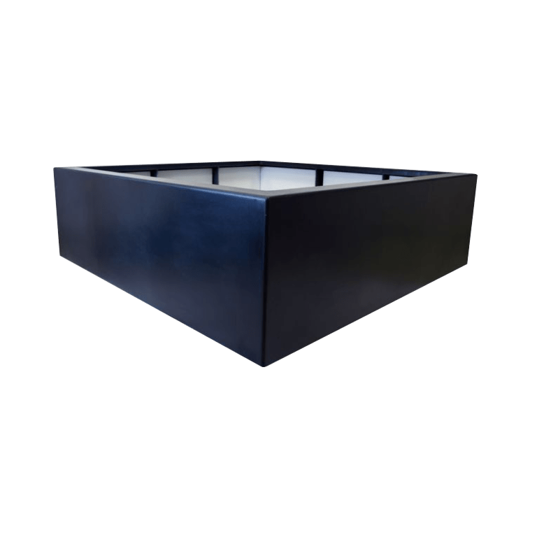 Polyester plantenbak - Vierkant - 160 x 160 x 60 cm - Met bodem