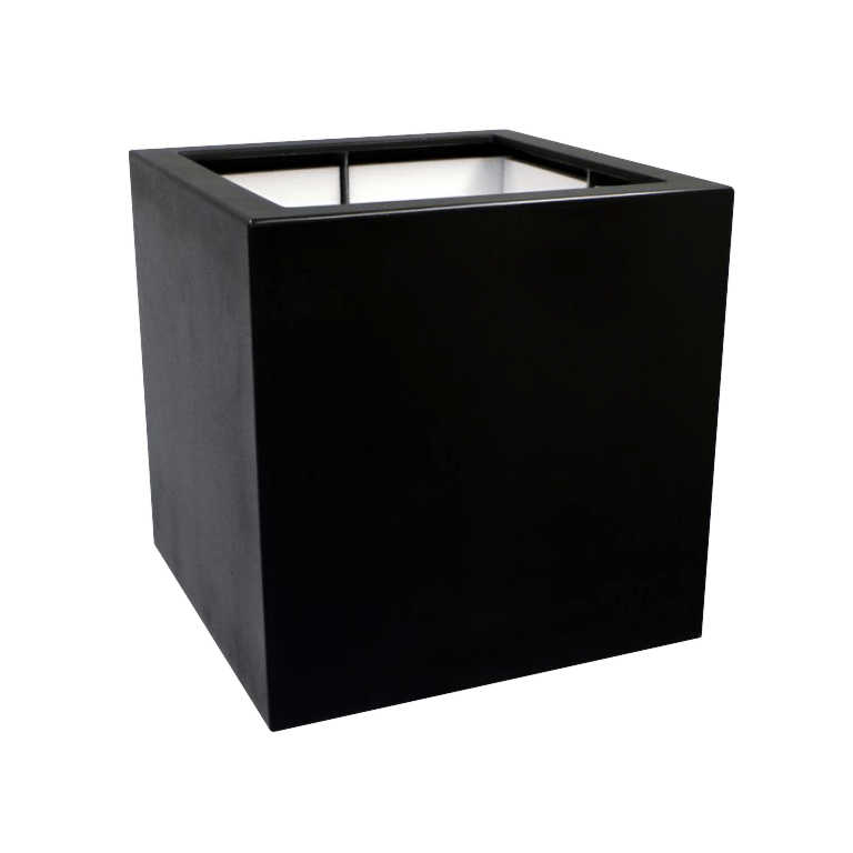 Polyester plantenbak - Vierkant - 80 x 80 x 80 cm - Met bodem