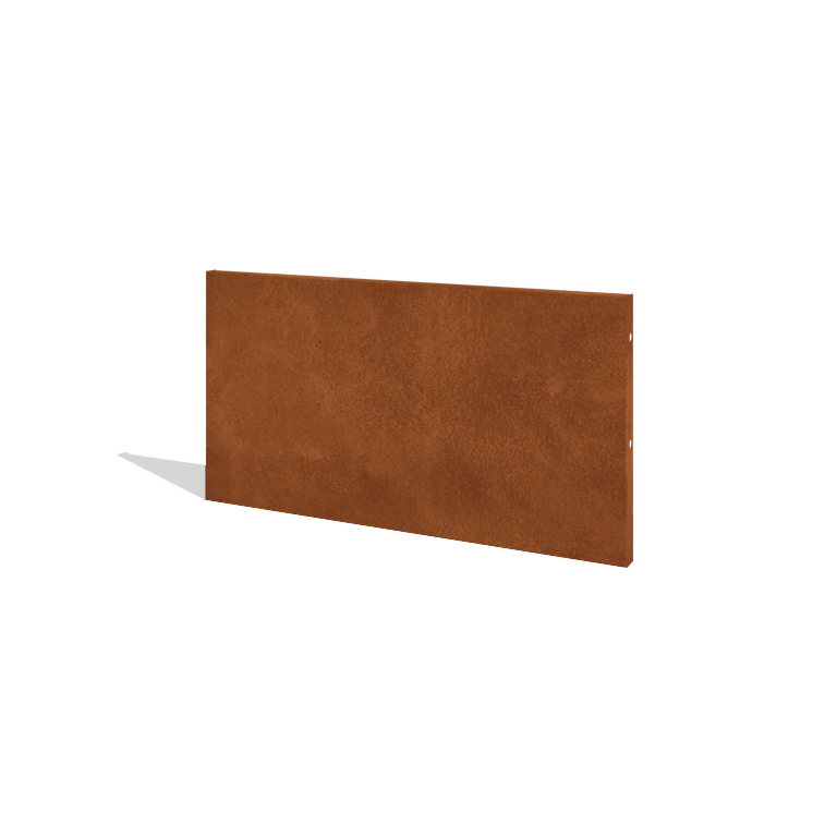 Corten steel garden fence H panel 120 x 63,3 cm