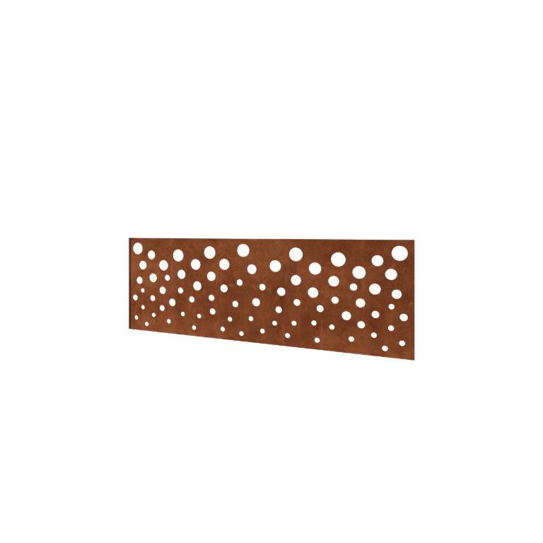 Corten steel fence H - Panel B - 180 x 63,3 cm