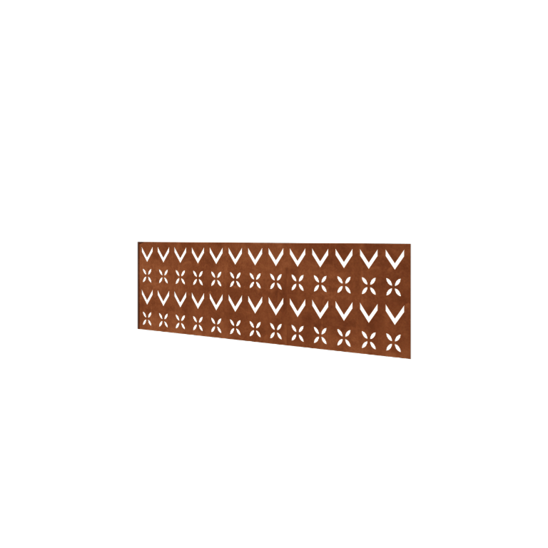 Corten steel fence H - Panel V - 180 x 63,3 cm