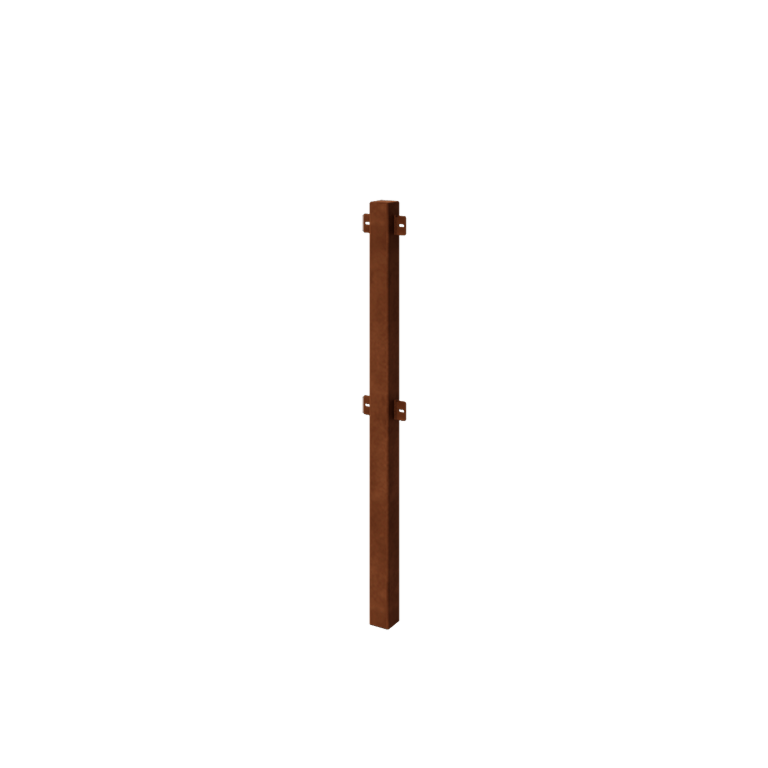 Corten steel decorative fencing - Intermediate post - 110 cm Corten steel decorative fencing - Intermediate post - 110 cm