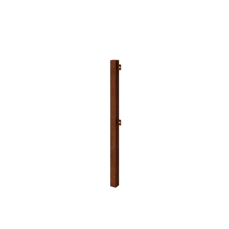 Corten steel decorative fencing - Corner post - 110 cm Corten steel decorative fencing - Corner post - 110 cm