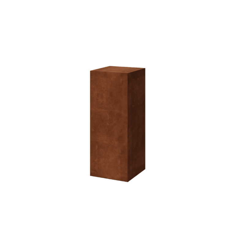 Corten steel pedestal Ohio 40 x 40 x 100 cm