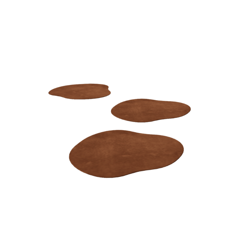 Corten steel stepping stone Organic 50 x 50 cm