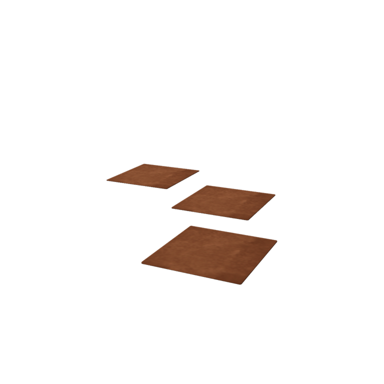 Corten steel stepping stone Square 30 x 30 cm