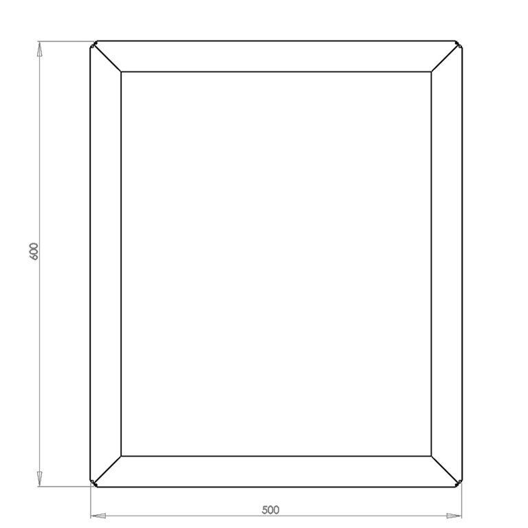 Powder coated steel planter Texas 50 x 60 cm