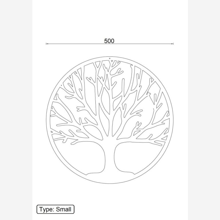 Metal wall decor Tree