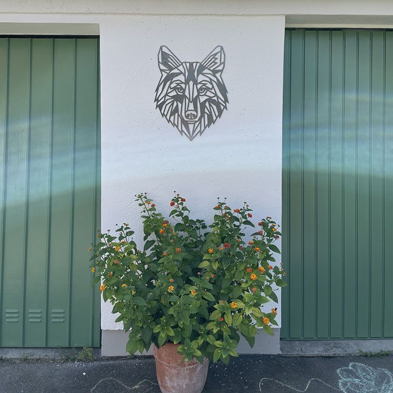 Metal wall decor Wolf 1.0