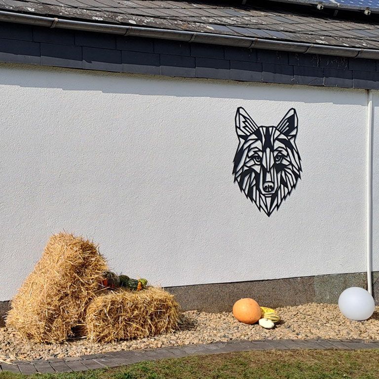 Metal wall decor Wolf 1.0