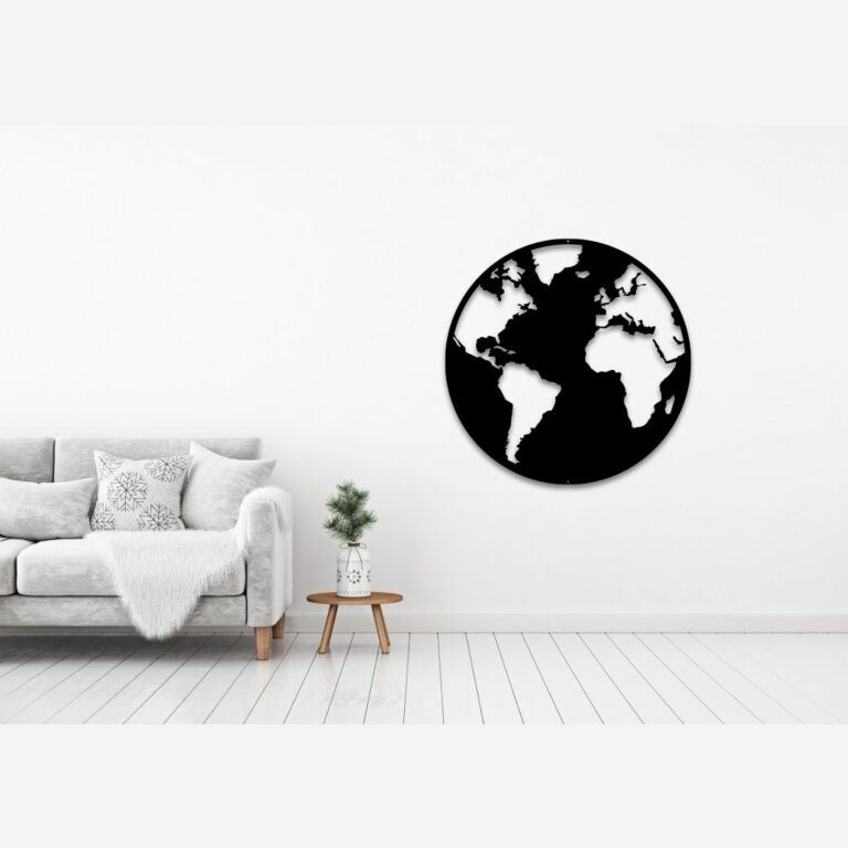 Metal wall decor Globe