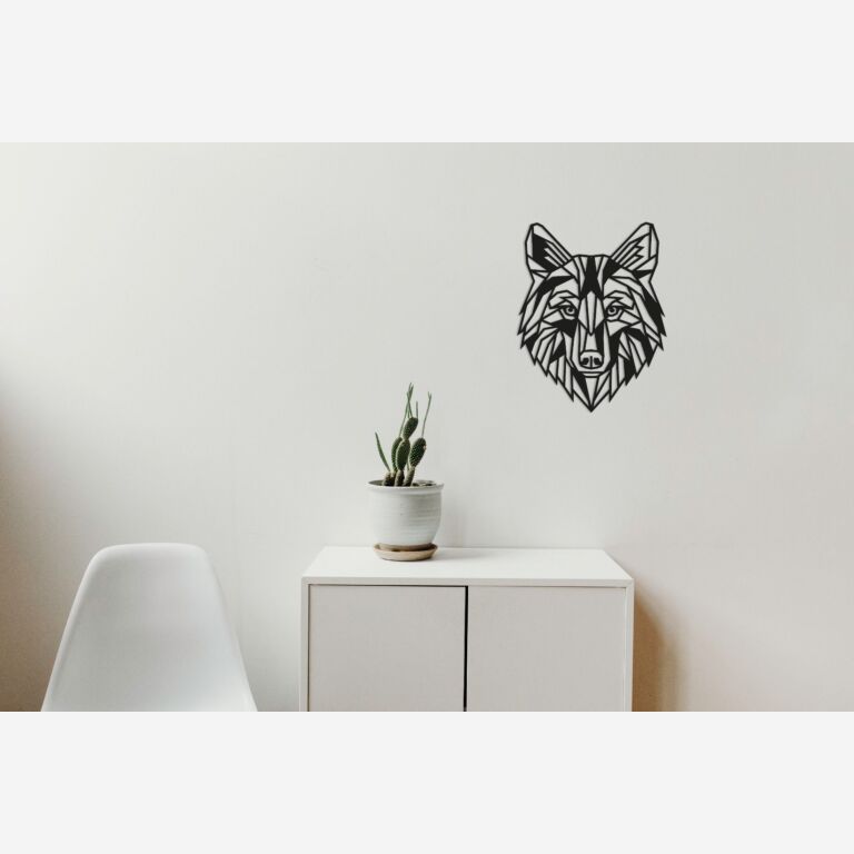 Metal wall decor Wolf 1.0