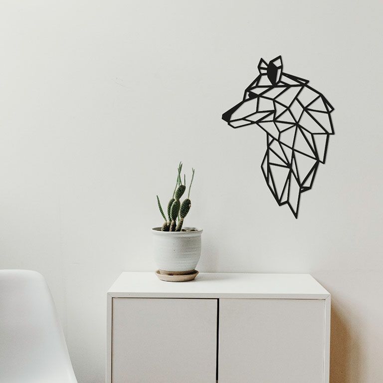 Metal wall decor Wolf 2.0