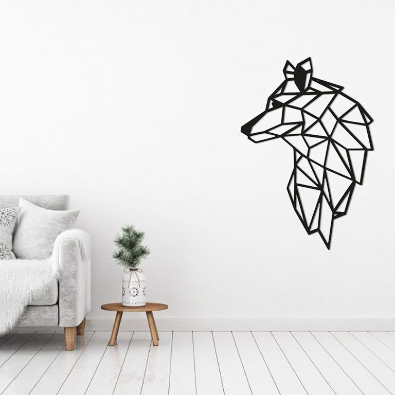 Metal wall decor Wolf 2.0