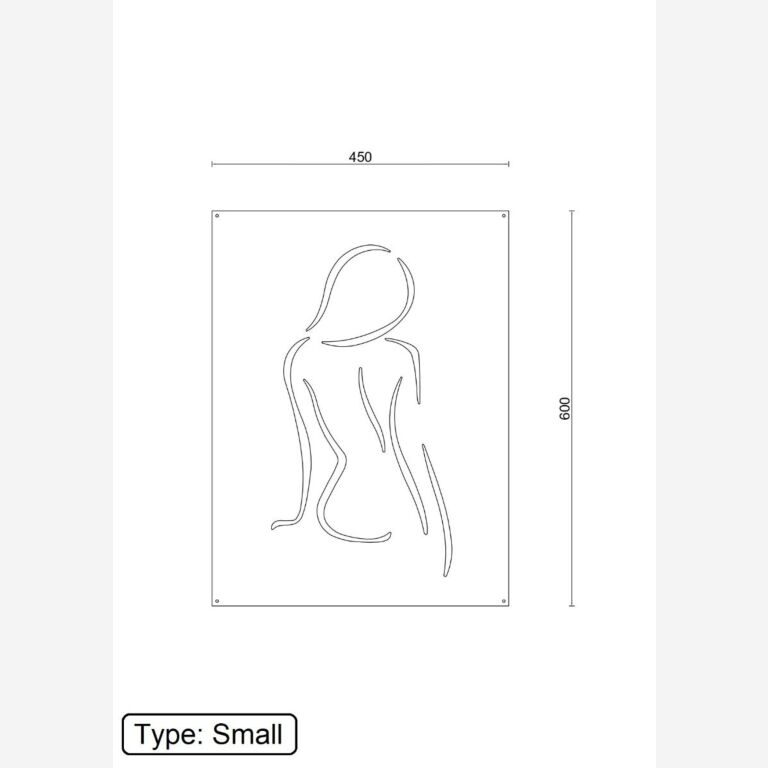 Metal wall decor Woman