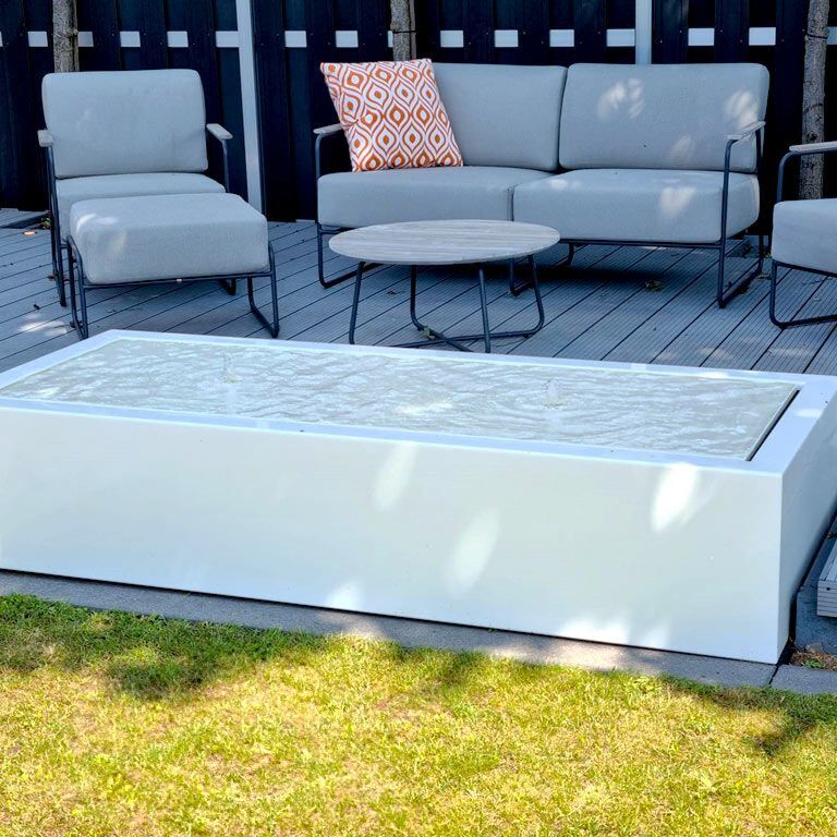 Aluminium water table 200 x 80 x 40 cm