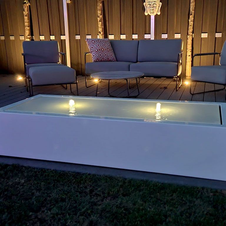 Aluminium water table 200 x 80 x 40 cm