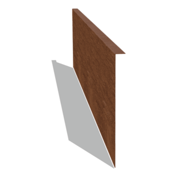 Corten steel border edge angled 34 cm (length 150 cm)