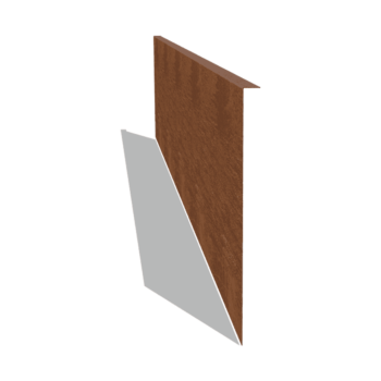 Corten steel border edge angled 45 cm (length 240 cm)