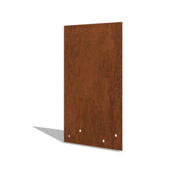 Corten steel coupling plate straight high 34 - 37.5 cm