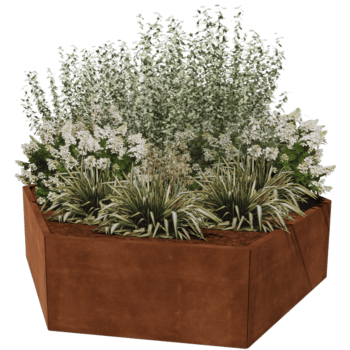 Corten steel planter Denver 100