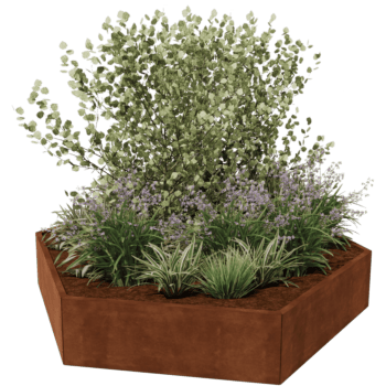 Corten steel planter Denver 120