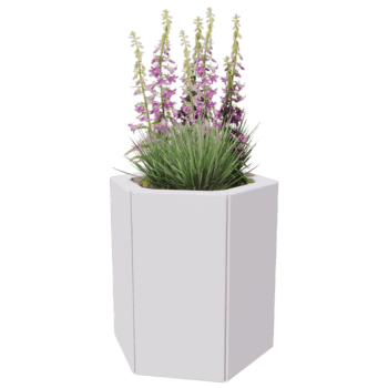 Powder coated steel planter Denver 20