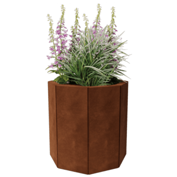 Corten steel planter Chicago 20
