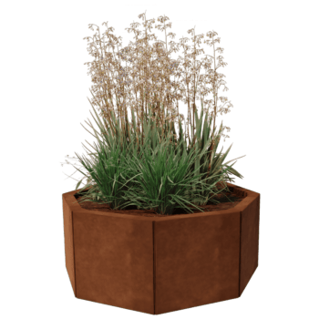Corten steel planter Chicago 30