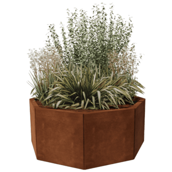 Corten steel planter Chicago 40