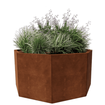 Corten steel planter Chicago 50
