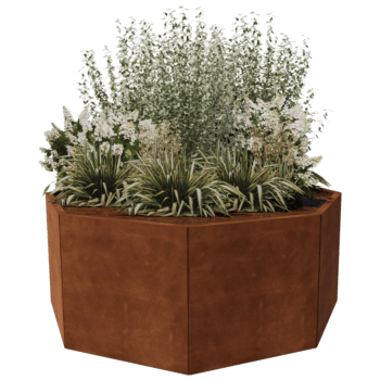 Corten steel planter Chicago 70