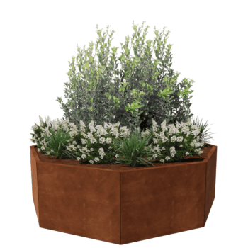 Corten steel planter Chicago 80