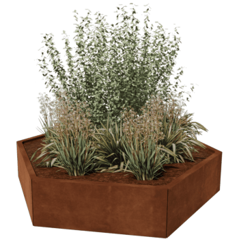 Corten steel planter Denver 80