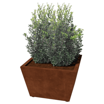 Corten steel welded planters Cone 80 x 80 x 50 cm