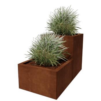 Corten steel planter Miami special II 50