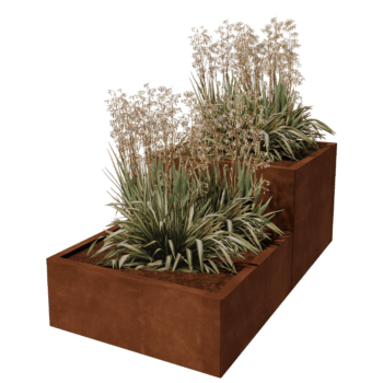 Corten steel planter Miami special II 80