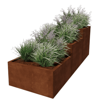 Corten steel planter Miami special III 80