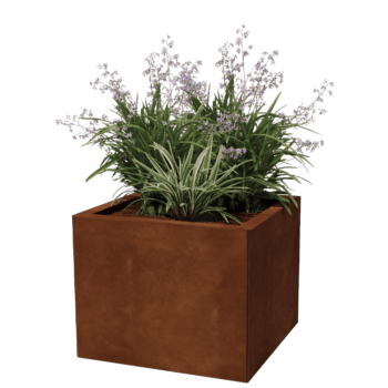 Corten steel planter Miami 50 x 50 cm