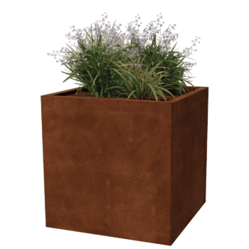 Corten steel planter Miami 70 x 70 cm