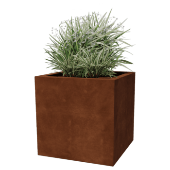 Corten steel welded planters Montana 60 x 60 x 60 cm