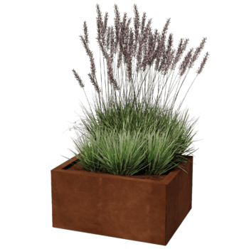 Corten steel planter Texas 50 x 60 cm
