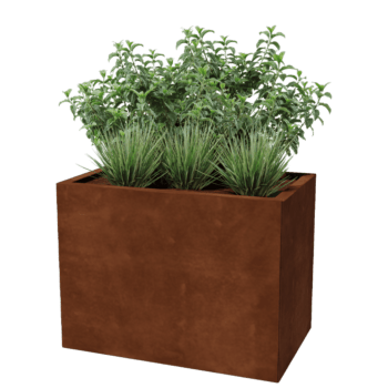Corten steel planter Texas 50 x 80 cm