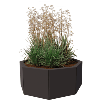 Powder coated steel planter Chicago 30