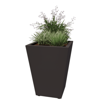 Powder coated welded planters Cone 60 x 60 x 80 cm